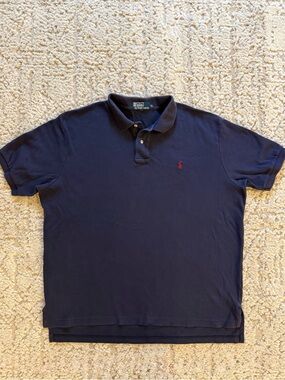 XL Ralph Lauren Men’s Navy Polo with Red Pony